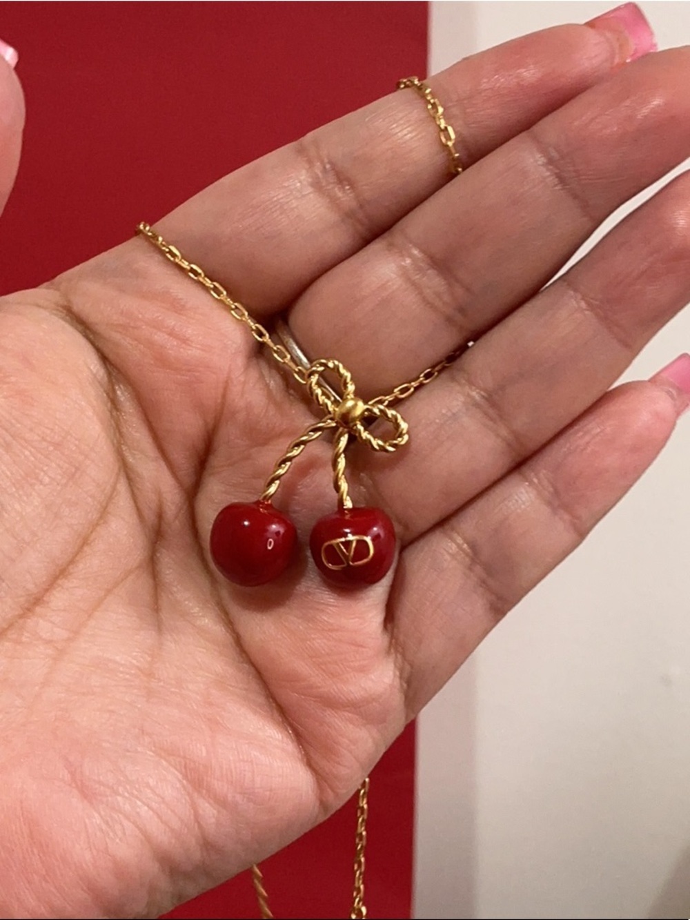 Valentino Cherry Necklace